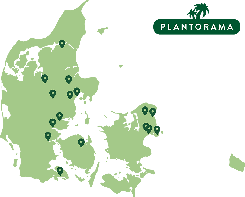 Plantorama logo og kort